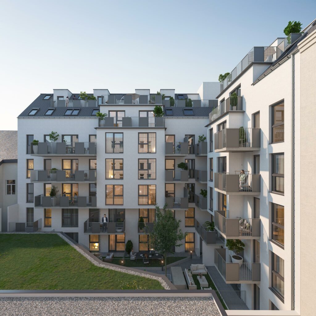 Visualisierung der Wohnhausanlage in der Odoakergasse 25, © EXPRESSIV GmbH
