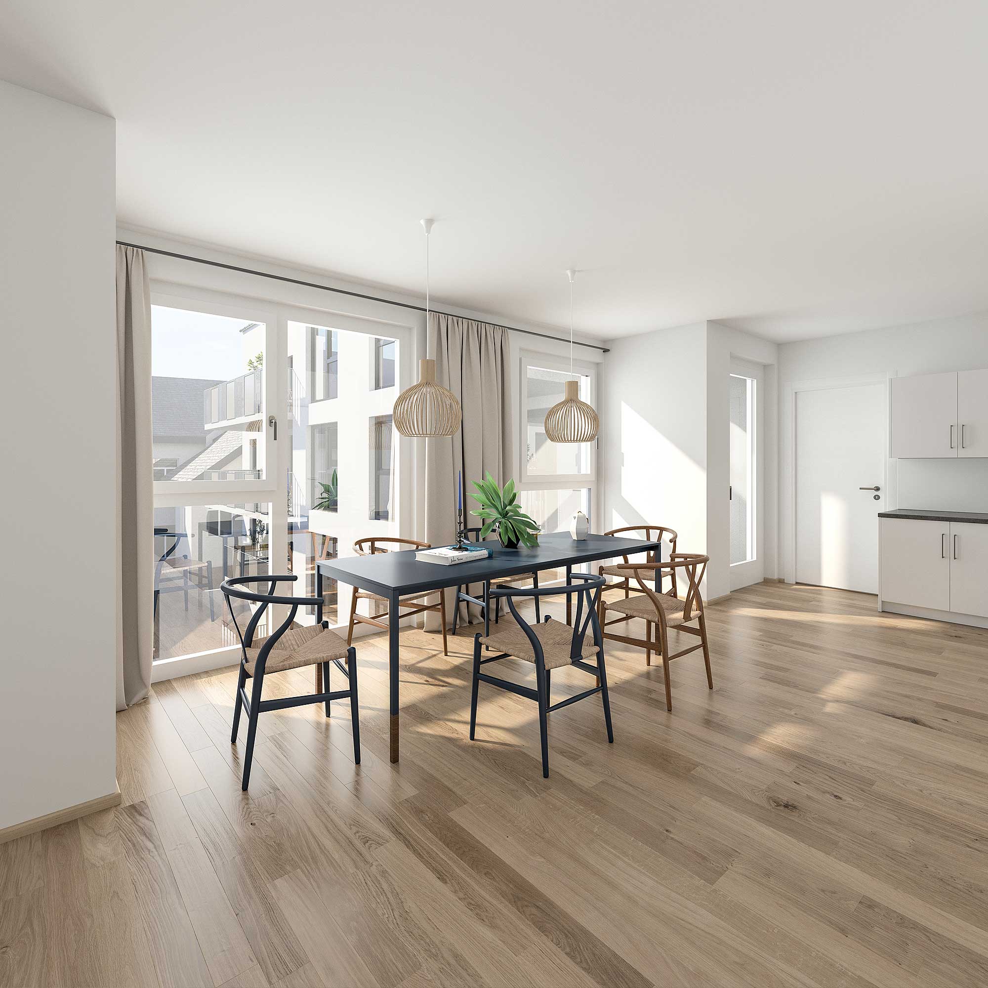 Visualisierung der Wohnhausanlage in der Odoakergasse 25, © EXPRESSIV GmbH