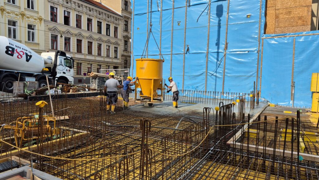Baufortschritt in der Odoakergasse 25