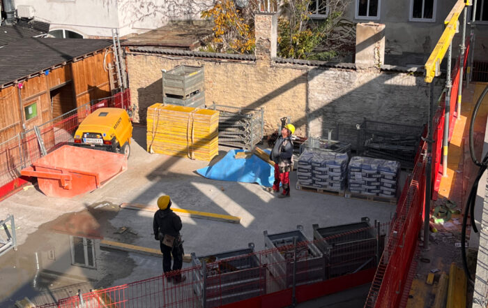 Baufortschritt in der Odoakergasse 25