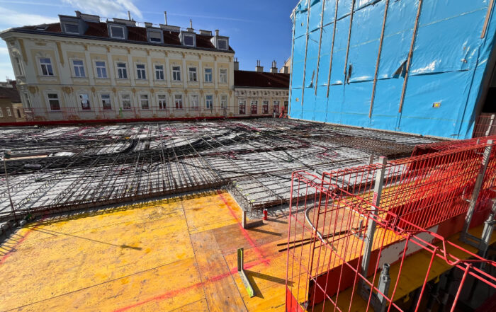 Baufortschritt in der Odoakergasse 25